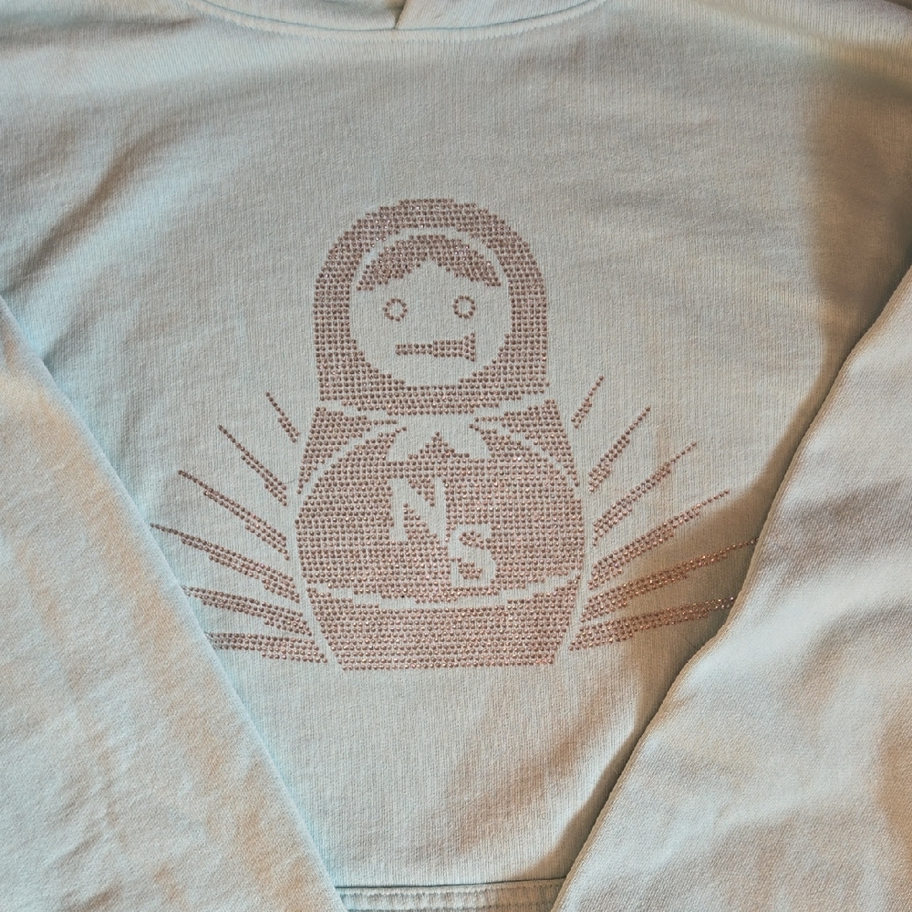 Nothing Special Stone Love Pullover Hoodie, Light Blue, Men's XL